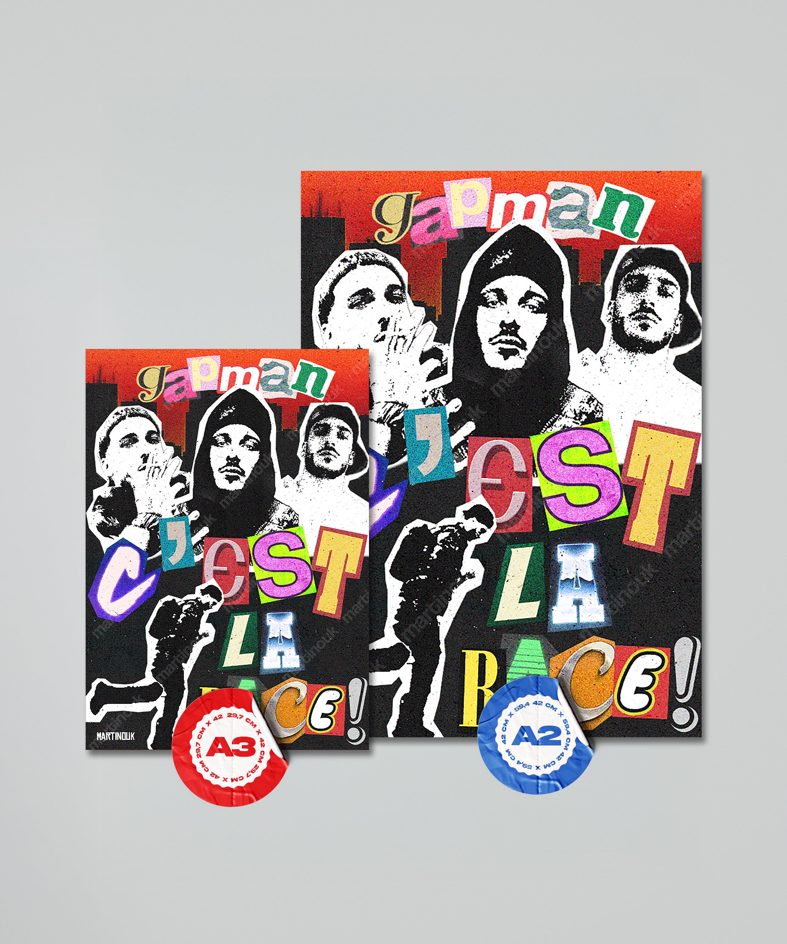 Poster Gapman "Das ist die Rasse!"