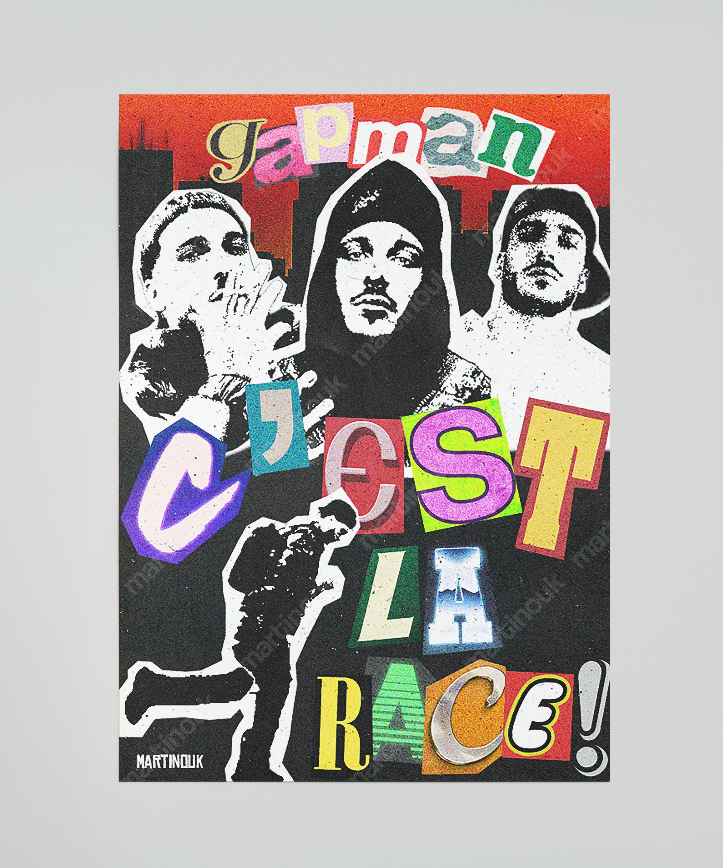 Poster Gapman "Das ist die Rasse!"