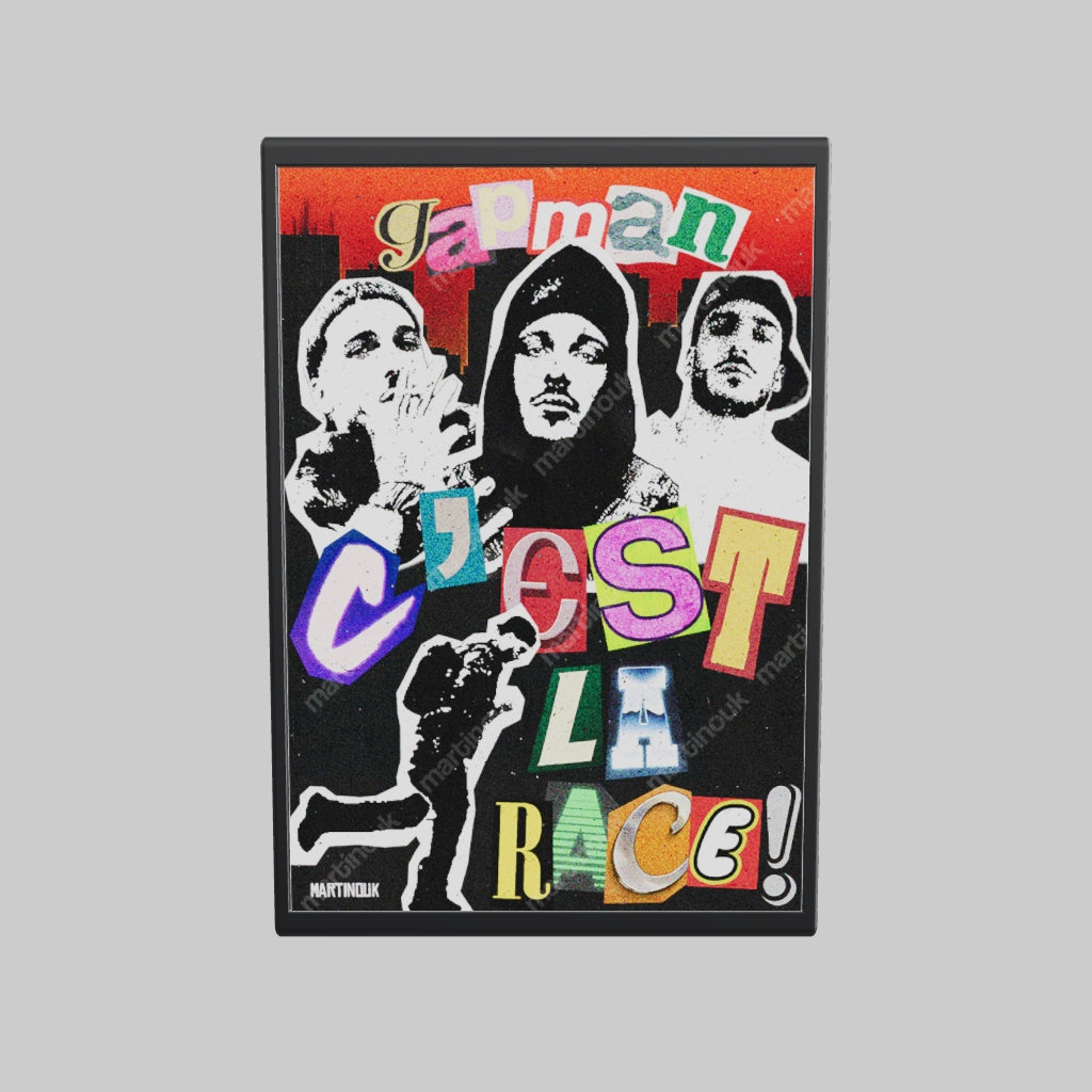 Poster Gapman "C'est la race !"
